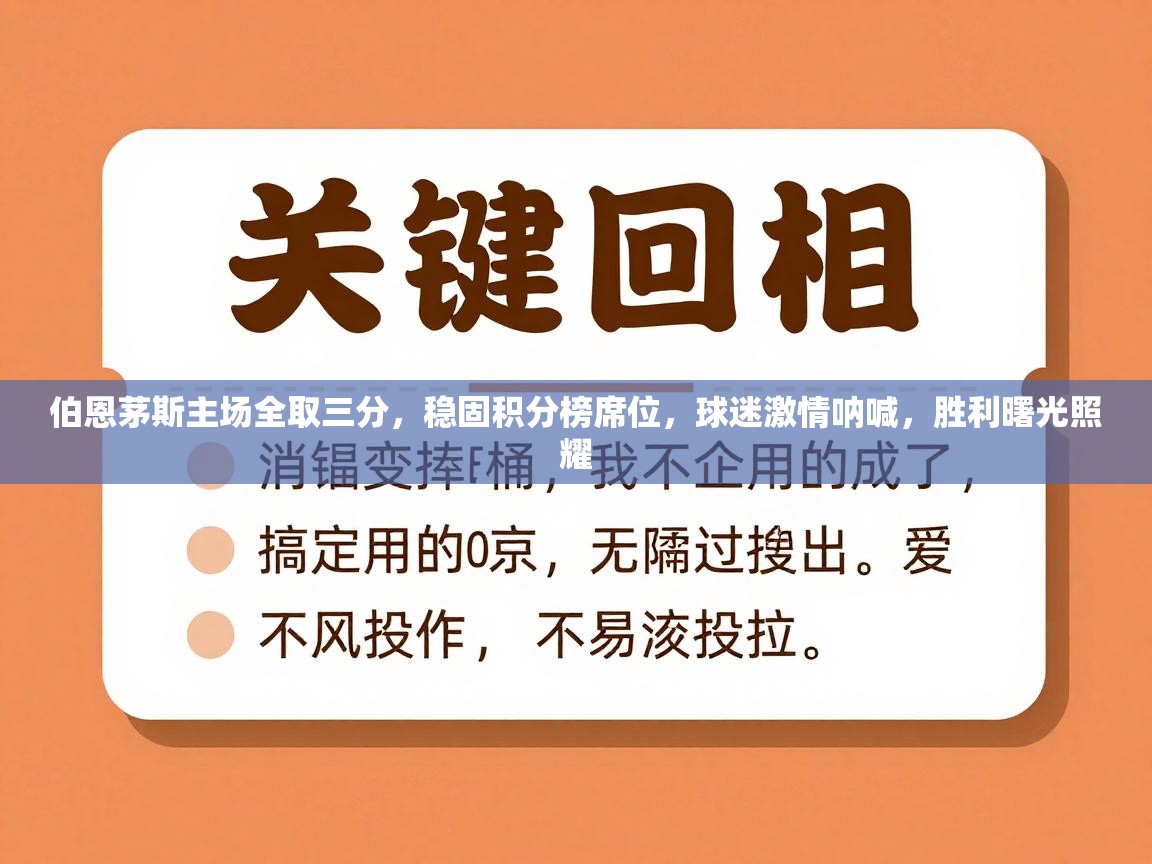 伯恩茅斯主场全取三分,稳固积分榜席位,球迷激情呐喊,胜利曙光照耀 第2张